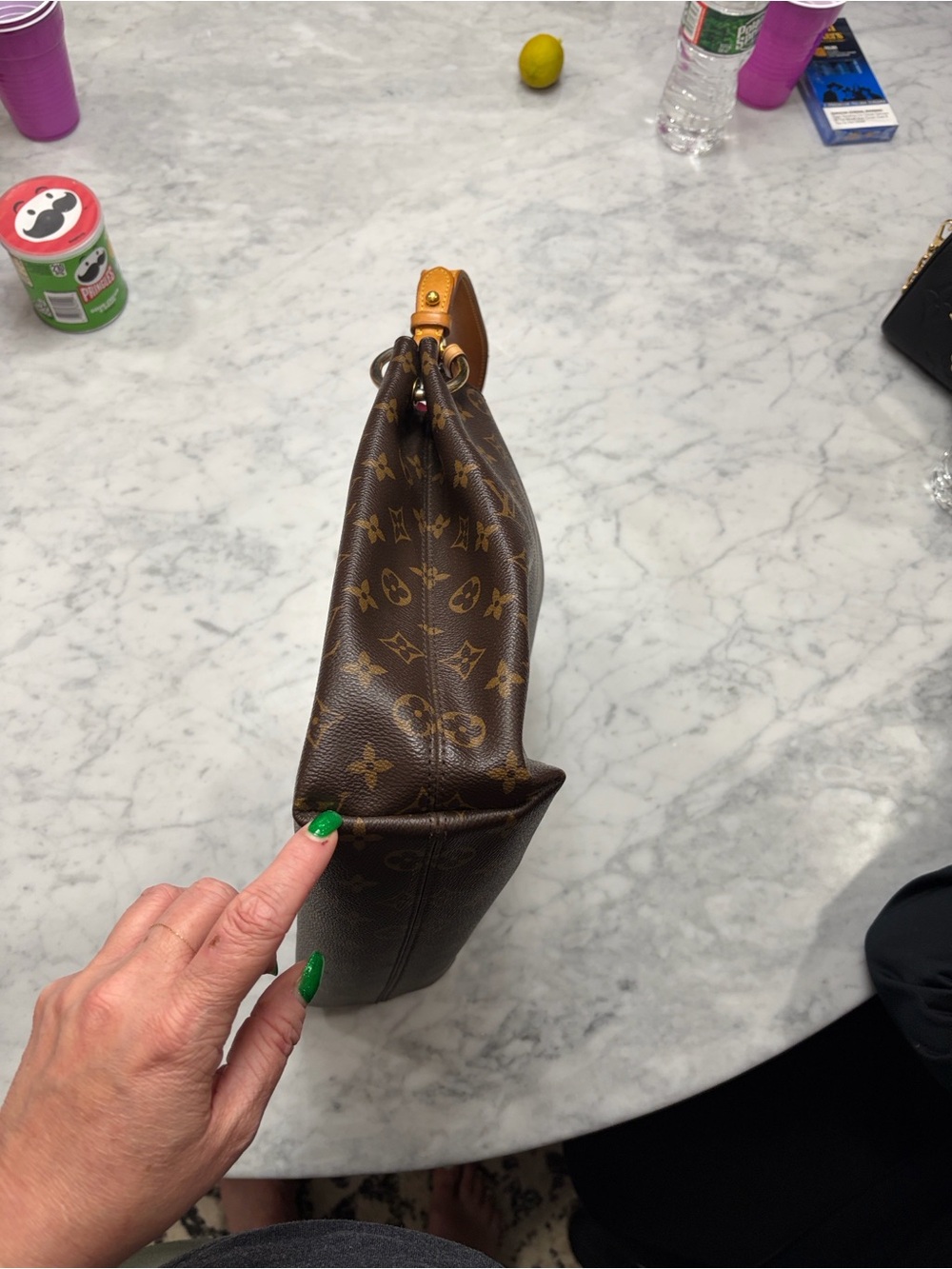 Louis Vuitton Brown Monogram Hobo Bag - Picture 8 of 8